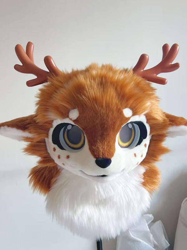 Christmas Elk Kemono Head Fursuit (Gift Tail)