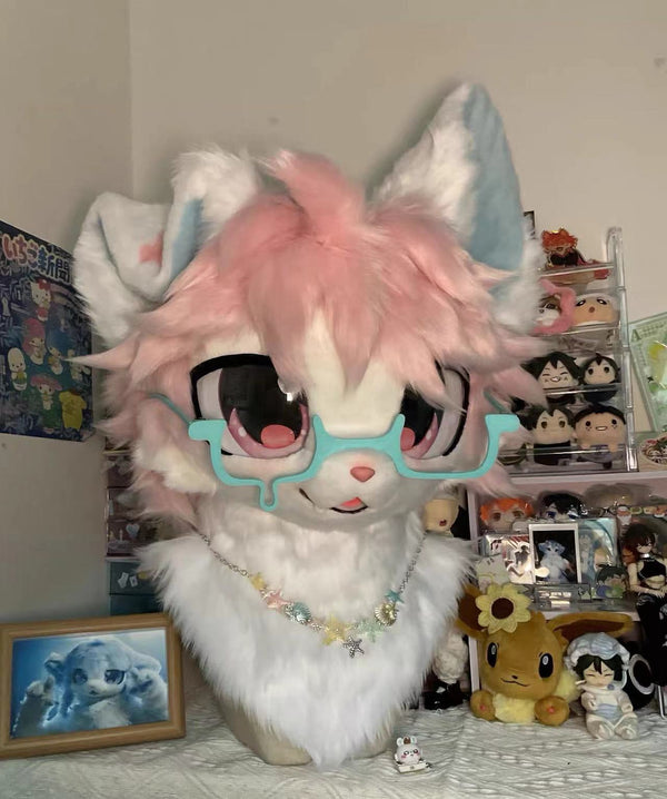 Glasses Kitten Kmono Head Fursuit
