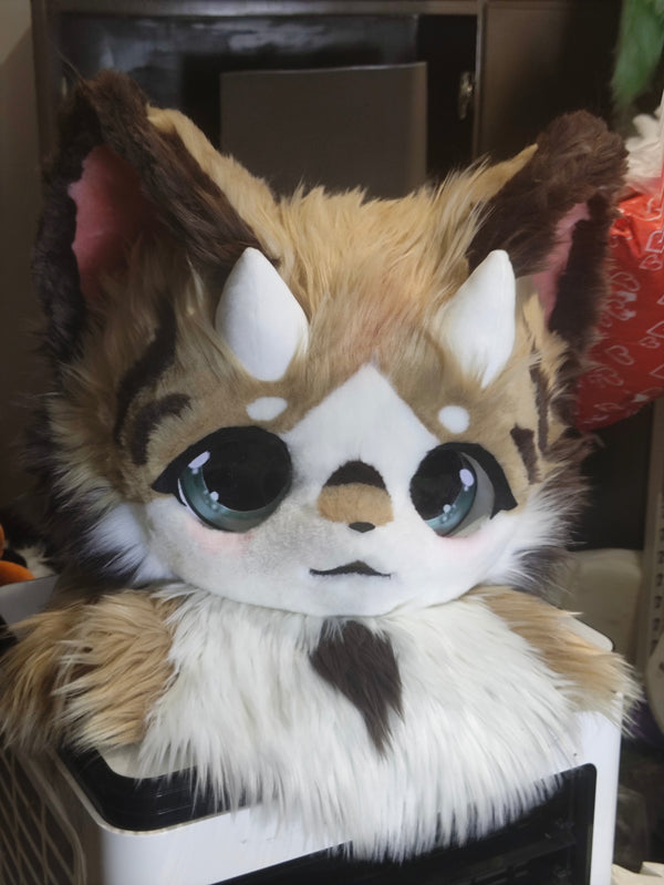 Tanuki Dragon Kemono Head Fursuit