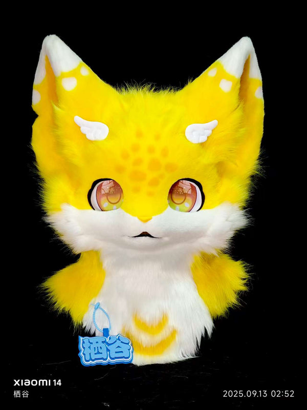 Yellow Dragon Kemono Head Fursuit