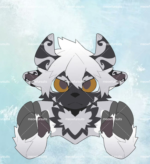 [Pre-sale adoption] - Figure Bull Kemono Fursuit Head