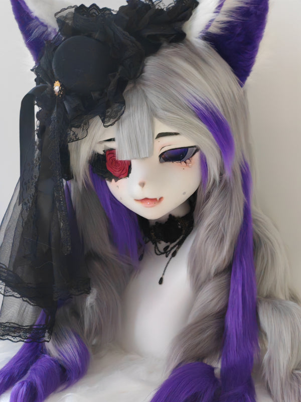 Succubus Wolf Kig Head Fursuit