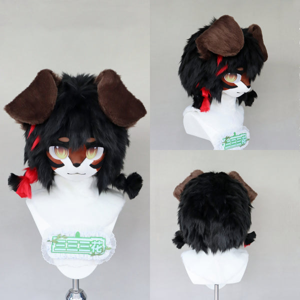 Floppy-eared Puppy Kemono Head Fursuit (Gift Handpaws+Tail)