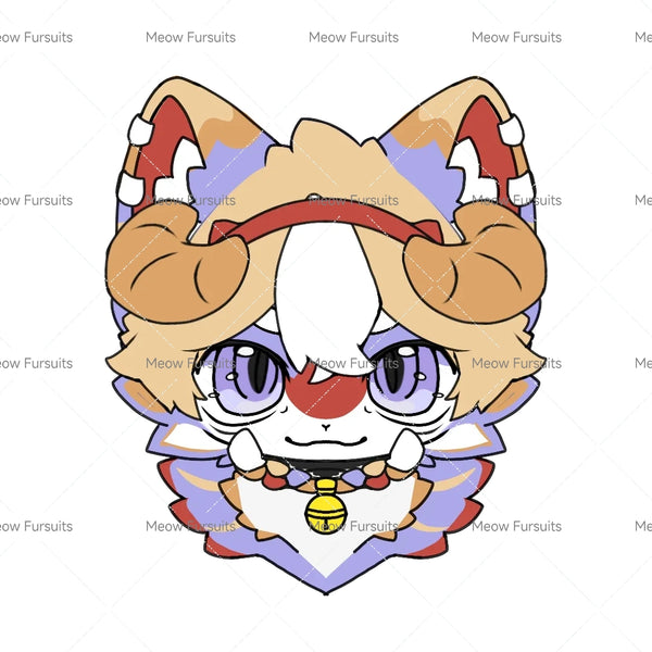 [Pre-sale adoption] - Succubus Lamb Kemono Fursuit Head