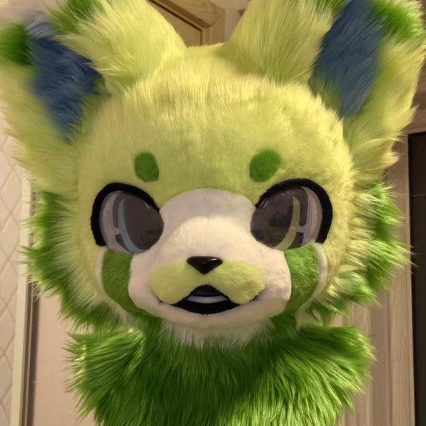 Green Leaves Bear Kemono Head Fursuit