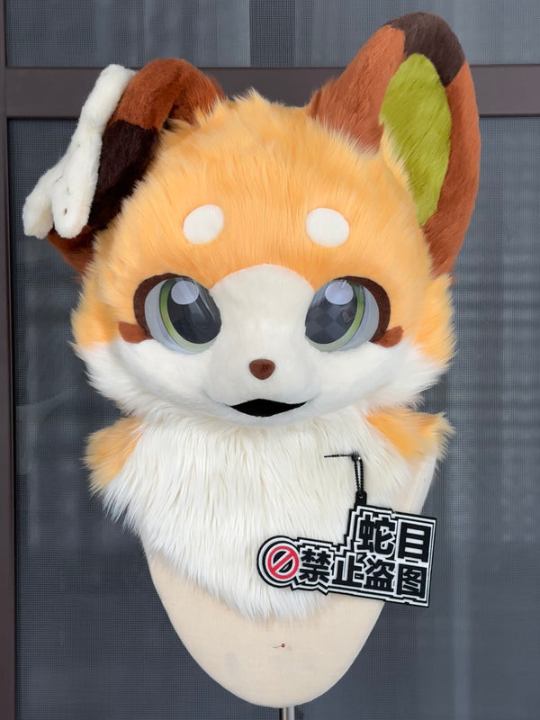 Cream Puppy Kemono Head Fursuit