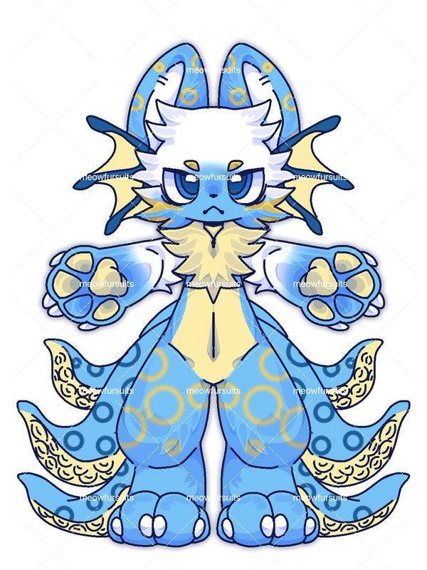 [Pre-sale adoption] - Sea Monster Kemono Fursuit Head