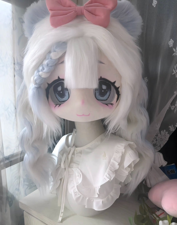 Bear Light-Blue Kig Head Fursuit