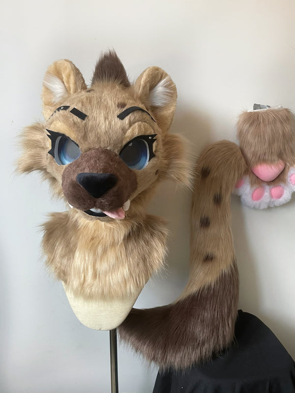 Hyena Toony Head Fursuit (Gift Handpaws+Tail)