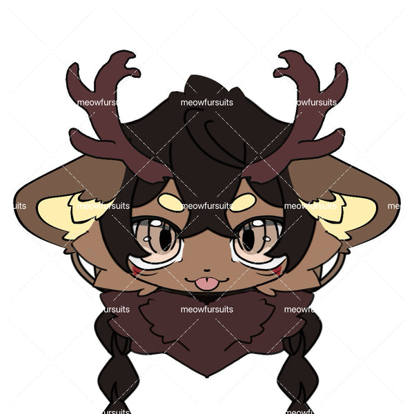 [Pre-sale adoption] - Elk Kemono Fursuit Head
