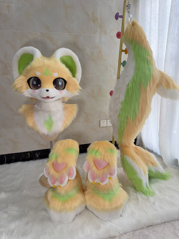 Mango Shark Kemono Full-Set Fursuit (Gift Handpaws+Feetpaws+Tail)