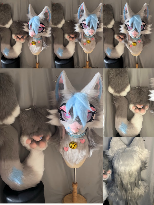 Fox Toony Head Fursuit (Gift Handpaws+Tail)