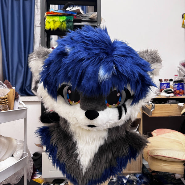 Scar Wolf Kemono Head Fursuit