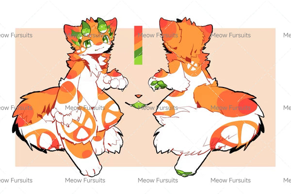 [Pre-sale adoption] - Orange Puppy Kemono Fursuit Head