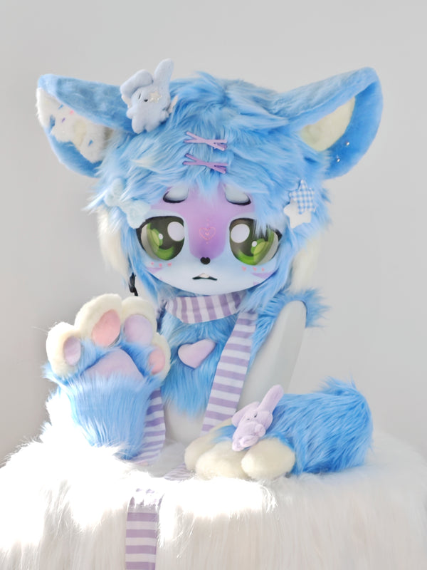 Winter Fox Kemono Head Fursuit (Gift Handpaws)