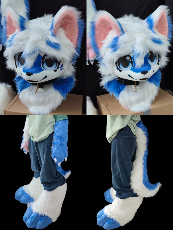 Puppy Kemono Full-Set Fursuit (Gift Handpaws+Feetpaws+Body)