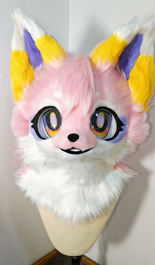 Pink Puppy Kemono Head Fursuit