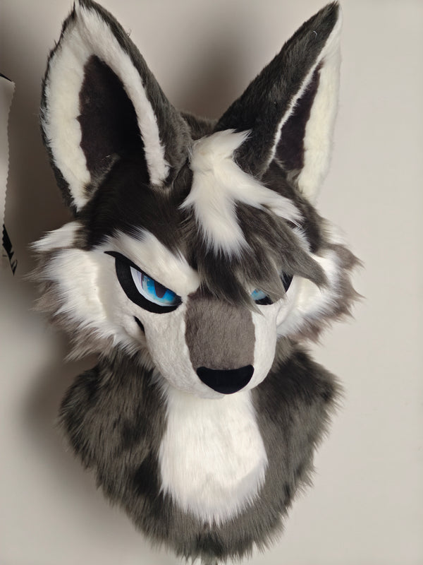 Black Wolf Kemono Head Fursuit
