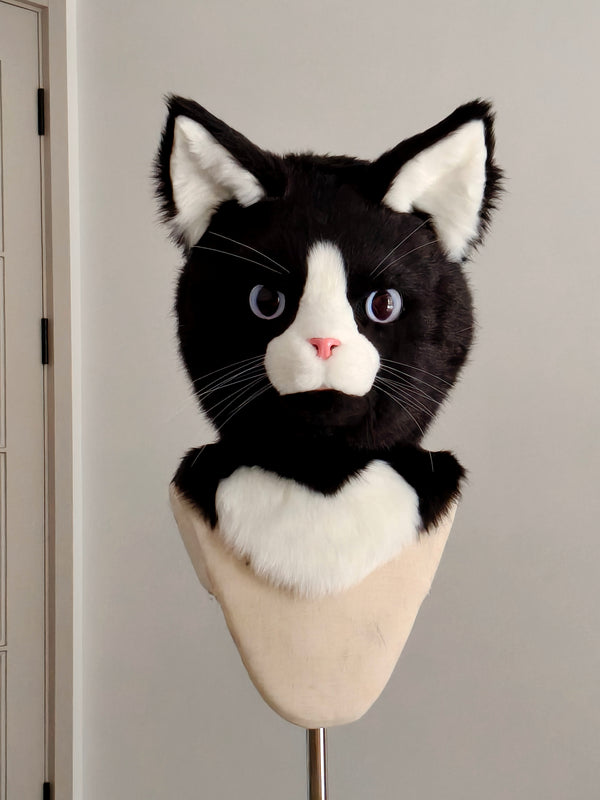 Cow Cat Realistic Head Fursuit