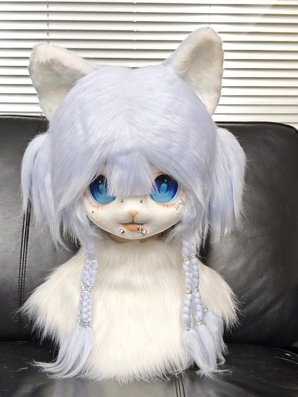 Cool Blue Bunny Kemono Head Fursuit