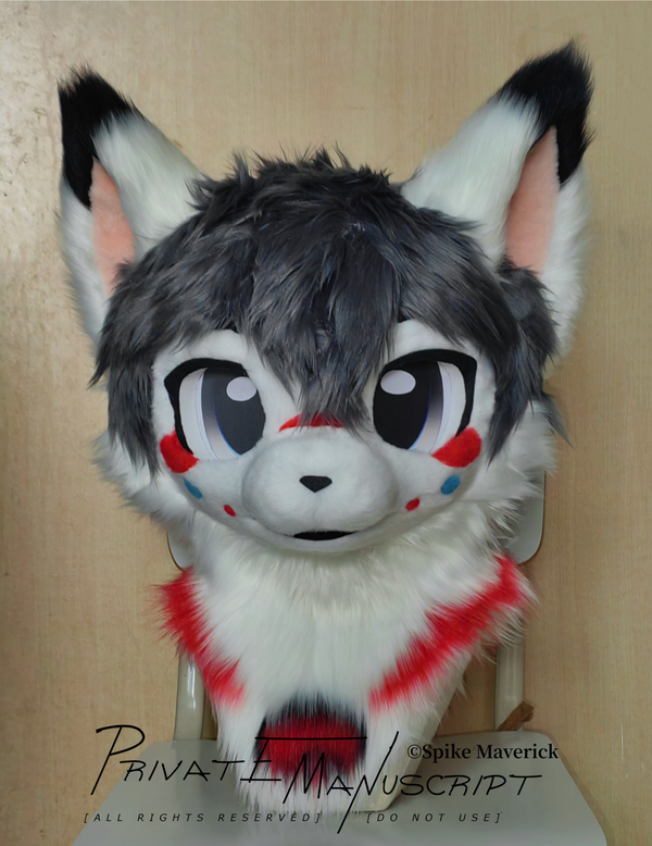 Gray Wolf Kemono Head Fursuit