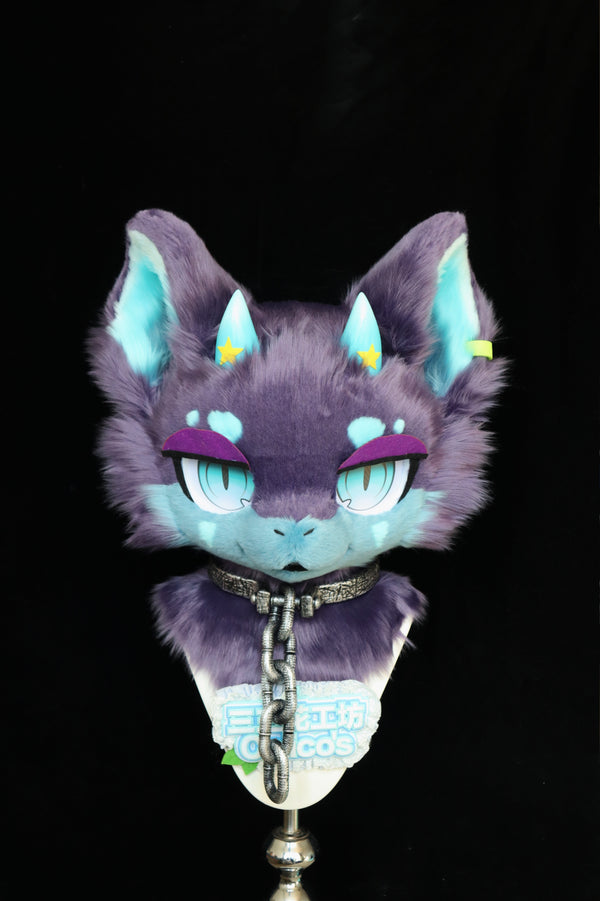 Purple Dragon Kemono Full-Set Fursuit (Gift Body+feetpaws+handpaws+Tail)