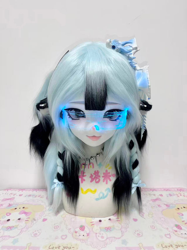 Cyberpunk Kitten Kig Head Fursuit