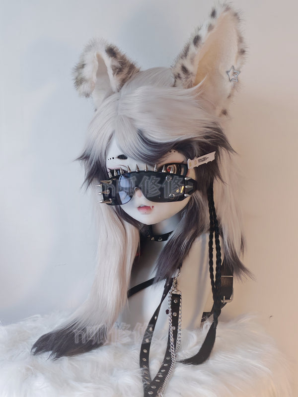 Punk Leopard Kig Head Fursuit