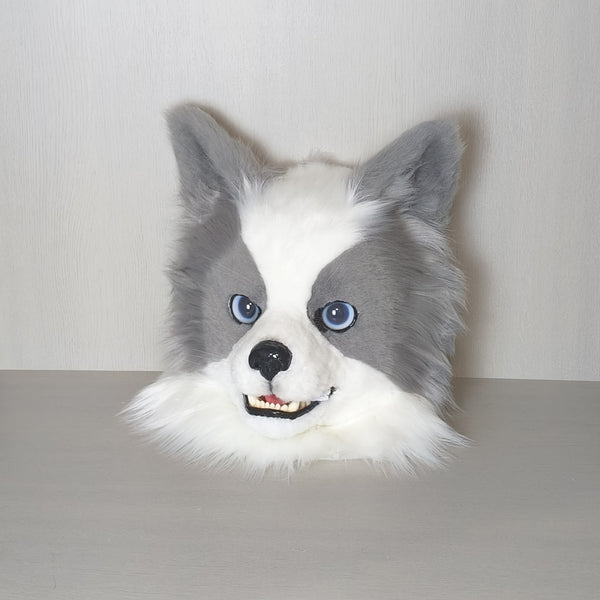 Border Collie Realistic Head Fursuit