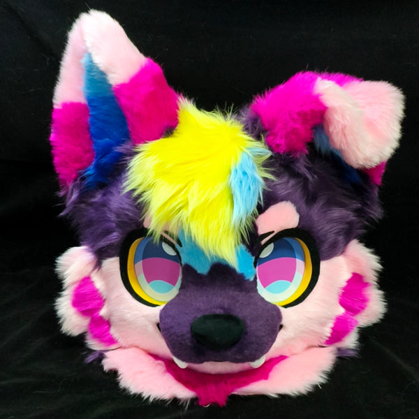 Fluorescent Kitten Kemono Head Fursuit