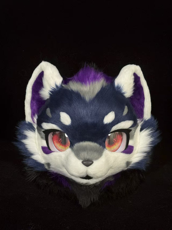 Long Hair Wolf Kemono Head Fursuit