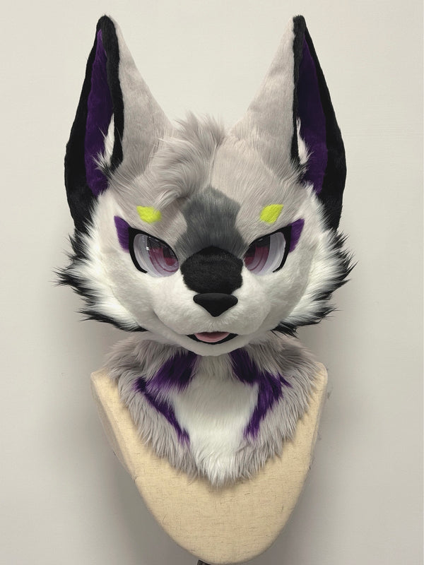 Gray Wolf Kemono Head Fursuit