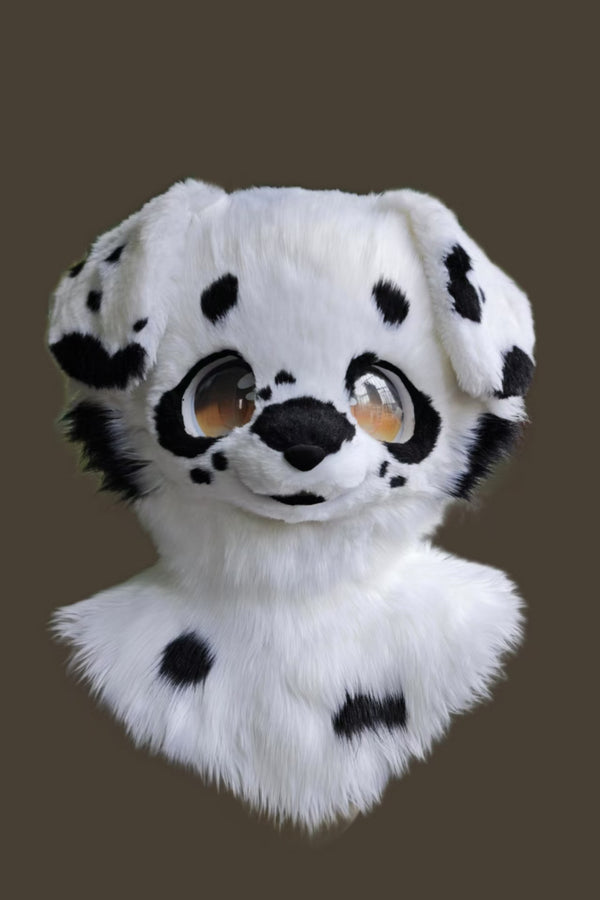 Dalmatian Kemono Head Fursuit
