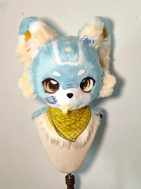 Blue Puppy Kemono Head Fursuit