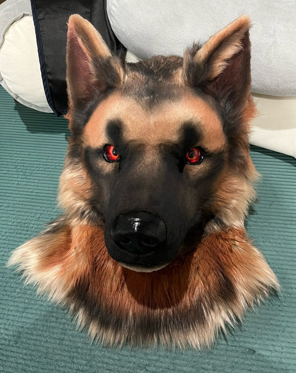 German Shepherd Realistic Head Fursuit