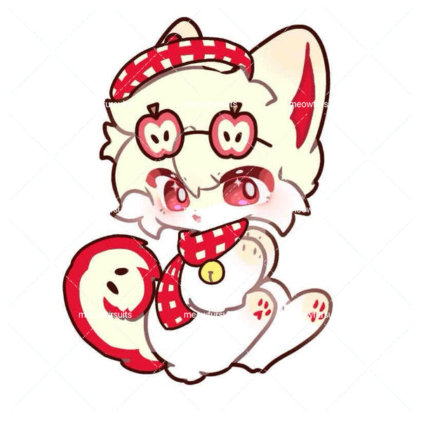 [Pre-sale adoption] - Apple Painter Puppy Kemono Fursuit Head