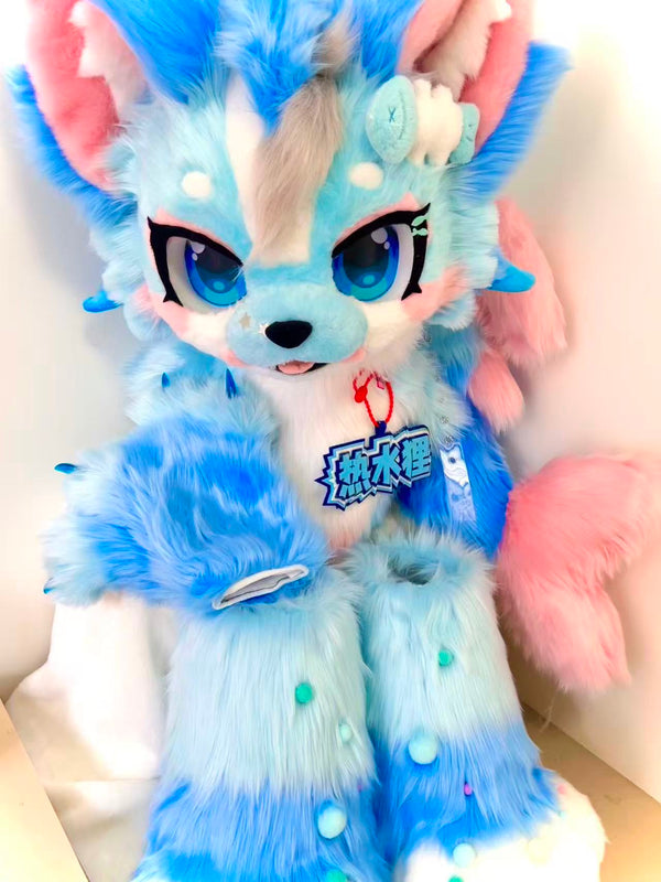 Shark Kitten Kemono Head Fursuit (Gift Handpaws+Feetpaws+Tail)