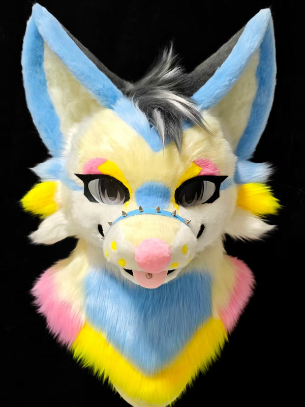Banana Wolf Toony Head Fursuit