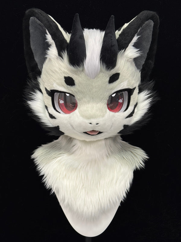 Gray Dragon Kemono Head Fursuit (Gift Handpaws)