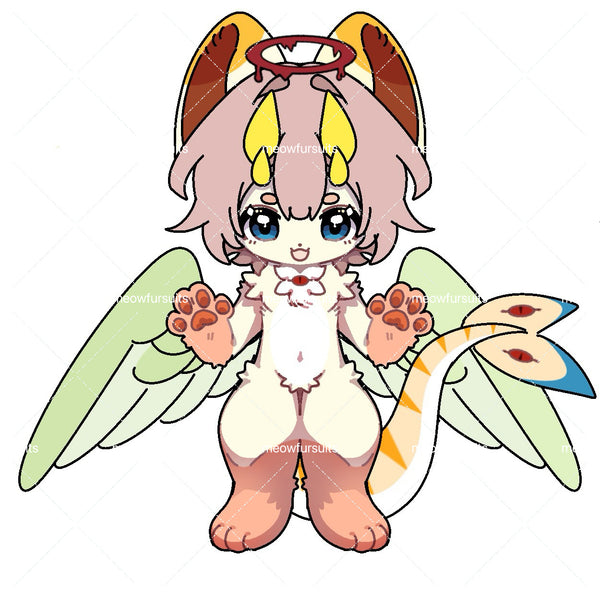 [Pre-sale adoption] - Angel Explorer Kemono Fursuit Head