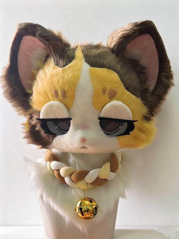 Calico Kitten Kemono Head Fursuit